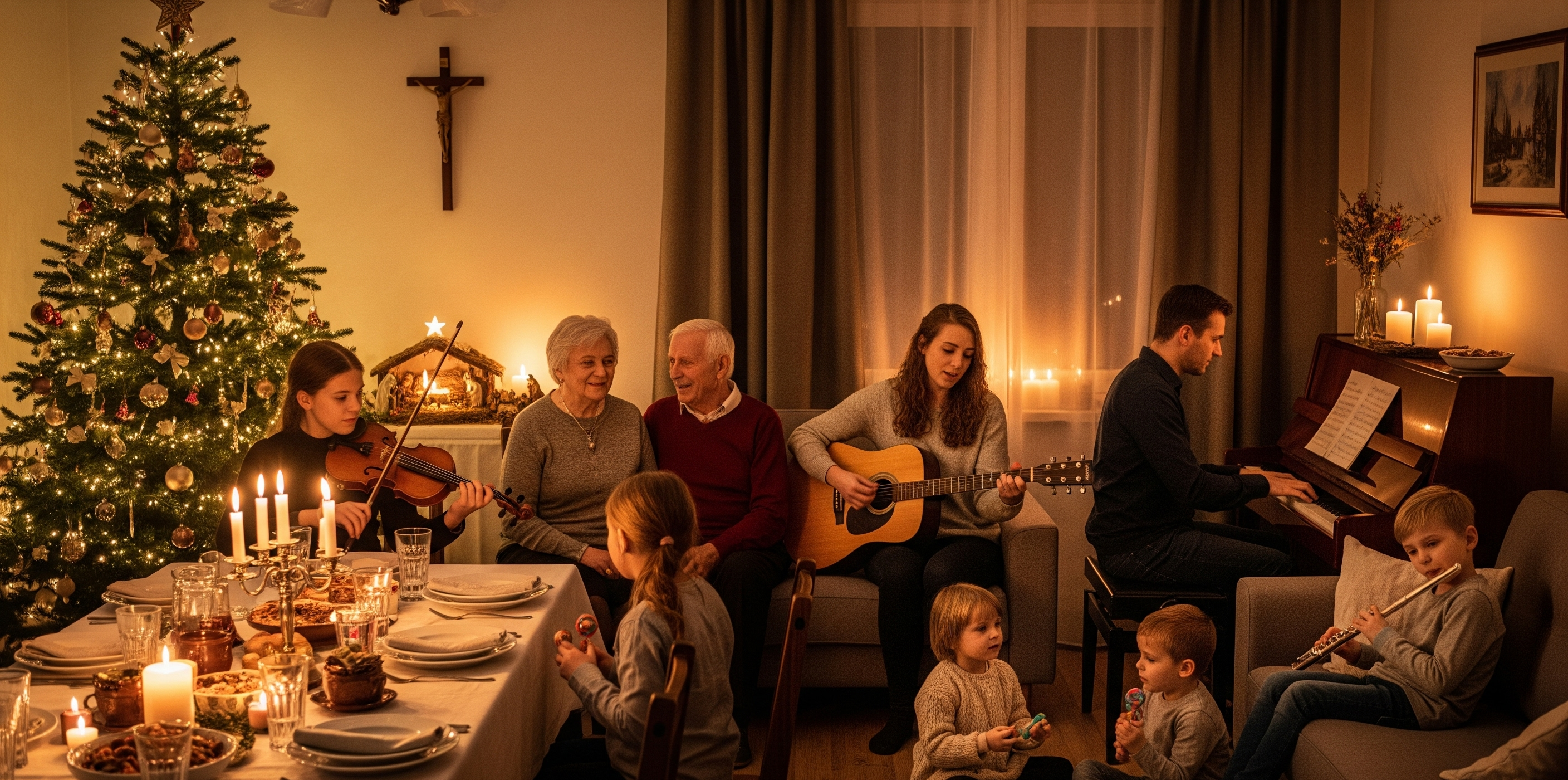 Śpiewnik kolęd - polskie kolędy z nutami i akordami na Boże Narodzenie